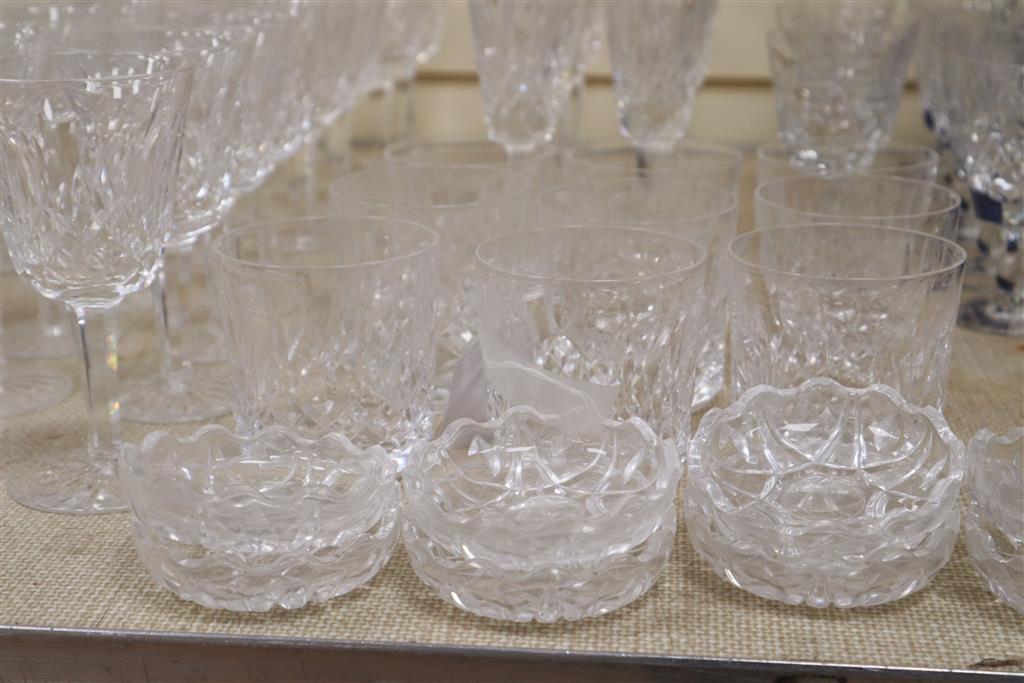 A part suite of Waterford table glassware